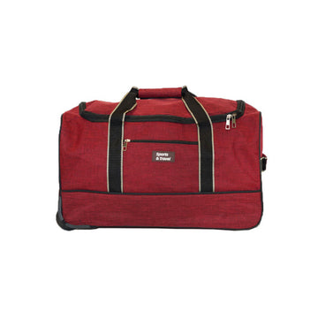Alezar sports bag 2 wheeled, Red